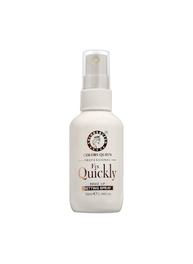 Colors Queen Fix Quickly Makeup Setting Spray – 70 ml | Long Lasting Makeup Fixer Spray for Face with Natural Finish, Makeup Keeps Makeup Intact & Hydrate | Light Weight, Quick Dry Makeup Fixer - Image 1